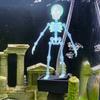 Plastic Dancing Skeleton Aquarium Bubbler 3D Printed Movable Oxygen Skeleton  Halloween Decor