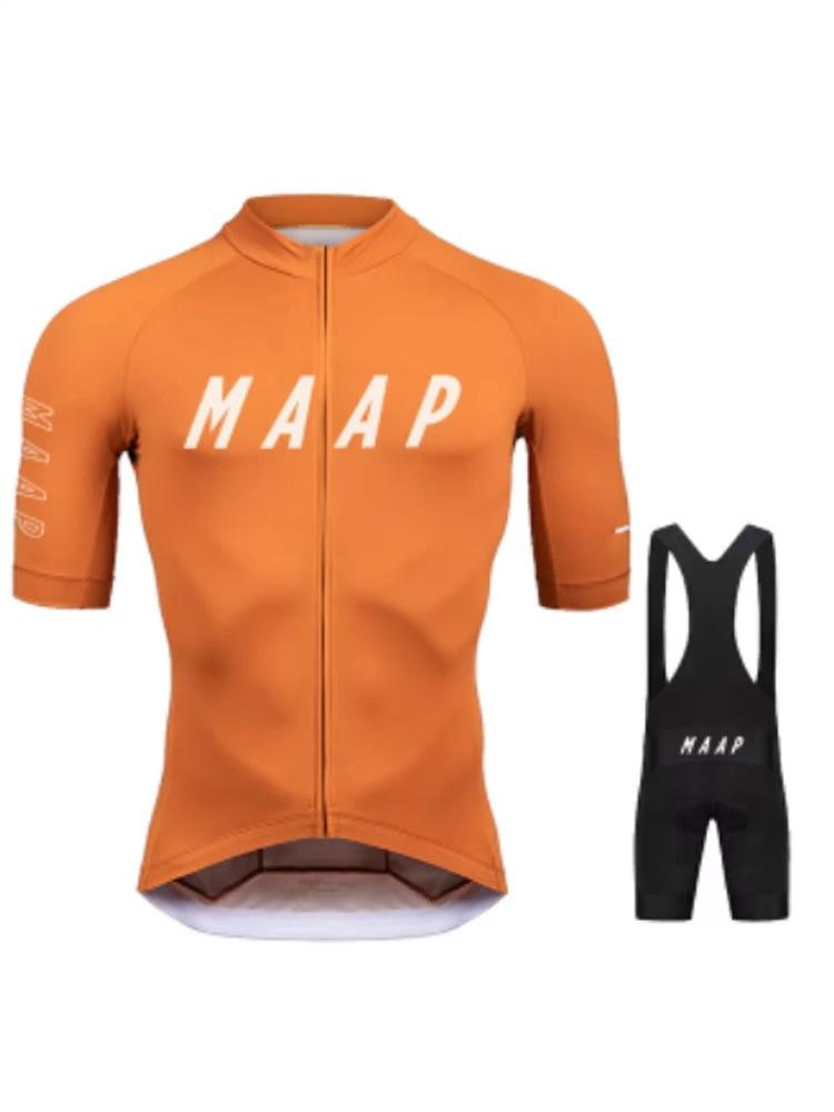 MAAP Quick-Dry Short Sleeve Cycling Jersey - Breathable Milk Silk for Mountain & Road Biking