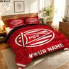 Custom Name,PSV Pattern Bedding Home Decoration Birthday Gift ( 1 Duvet Cover + 2 Pillowcase, Without Core),fan Merchandise.