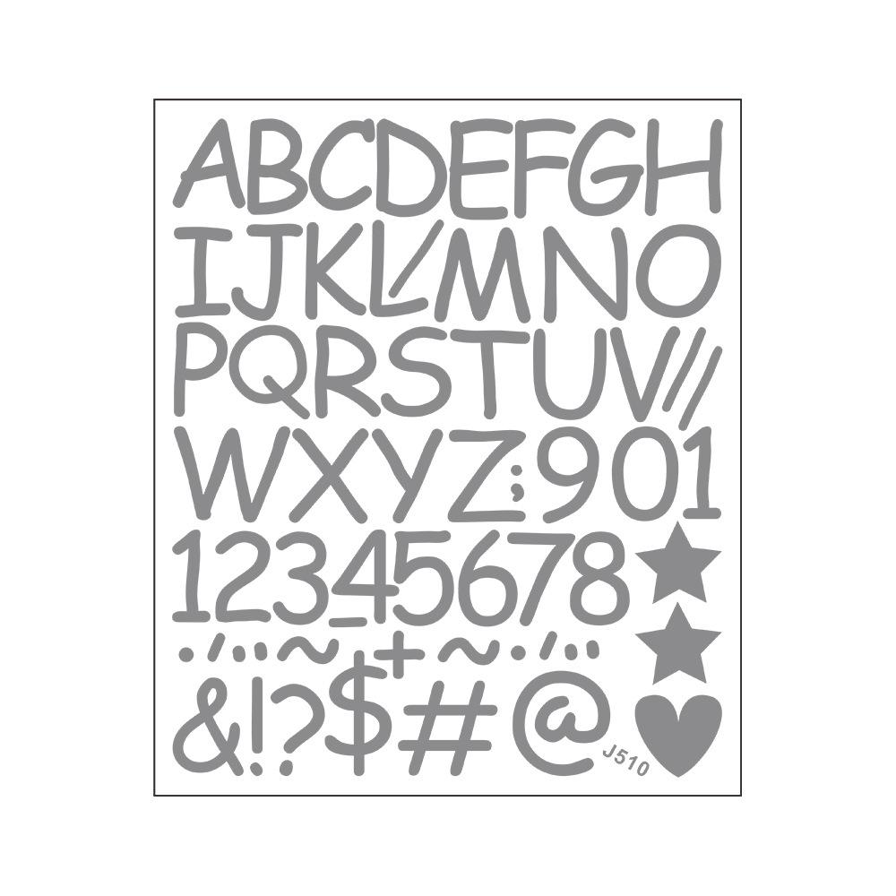 Сделай сам Украшение и Декор Детской Спальни Наклейки на Стену с Комбинацией Английских Букв, Цифр, Символов и Сердец