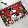 1 шт. Коврик для входной двери в виде рождественской елки и снеговика. Коврик «Добро пожаловать» для гостиной, спальни, прихожей, уличный нескользящий коврик, кухонный коврик, праздничный декор.