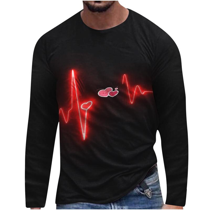 Harajuku 3D Men's Casual Long Sleeve T-shirt Flower 3D Printed Loose Summer Fashion Street Loose Oversized T Shirt Casual Loose