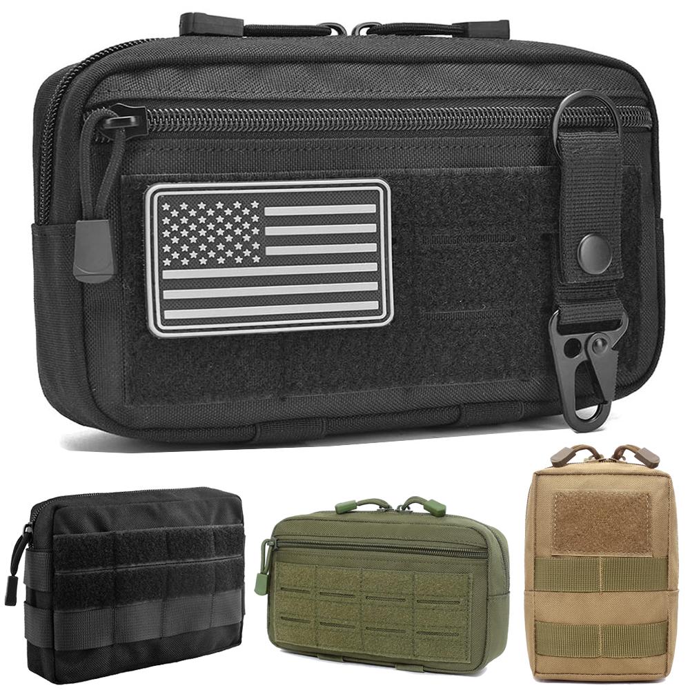 EDC Molle Pouch Waist Pack Compact Utility Pouches Waist Belt Bag Medical Bags Phone Case Outdoor Hunting Accessories