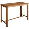 Bar Table and Chair Set 7 Piece Solid Acacia Wood