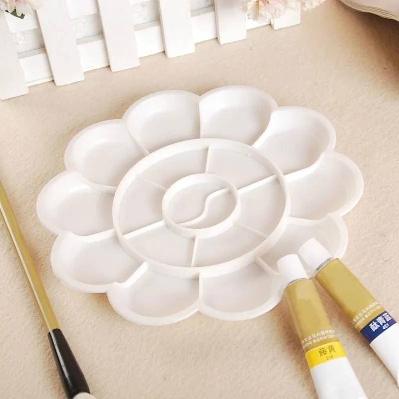 4 Size Plastic Palette Art Alternatives Paint Tray Artist Watercolor Supplies for Acrylic Oil Propylene Gouache Craft DIY