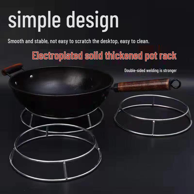 ZISIZ Thickened Solid Double-Layer Kitchen Pot Stand