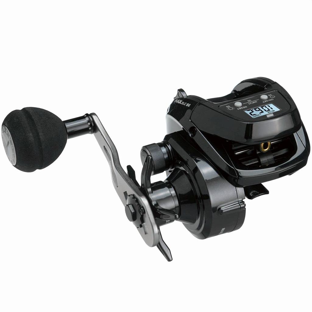 AbuGarcia MAX DLC BG H Large Screen Digital Line Counter Reel Deep Groove High Gear Power Handle Model Right-Hand