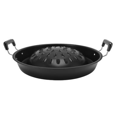 Тайская сковорода-гриль для барбекю 2 в 1 с антипригарным покрытием, равномерным нагревом, алюминиевая сковорода для хот-пота, гриль на древесном угле для помещений