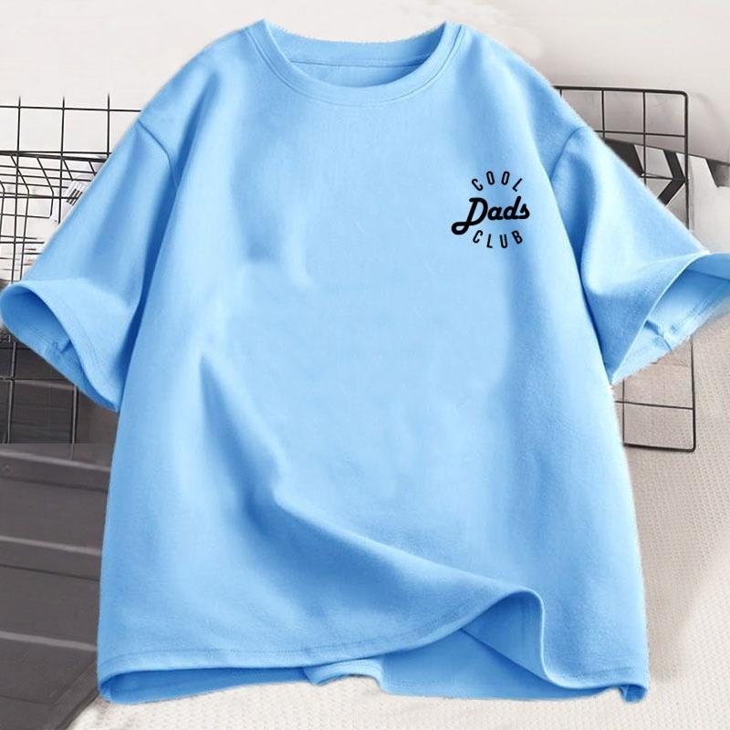 Cool Dad Club T Shirt New Dad Tshirt Father S Day Gift Best Dad Graphic Tees Casual Cotton Short Sleeve Loose Graphic T Shirts
