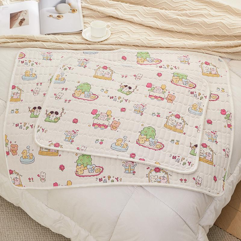 Премиальный трикотажный хлопковый пятислойный непромокаемый и нескользящий коврик для детской коляски, впитывающий и водонепроницаемый для ухода за больными