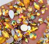 Mixed Bag About 300pcs Crystal Clear AB 3D Nail Art Rhinestones DIY Non Hotfix Flatback Acrylic Stones For Face Decorations