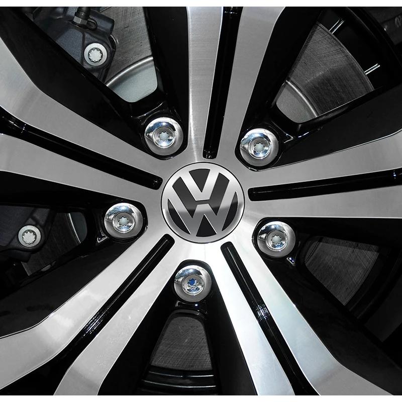 2026 Горячие Для VOLKSWAGEN VW 4 шт. Наклейка на центральную часть диска VW Алюминиевые наклейки Автоаксессуары Для Volkswagen Polo Arteon Tiguan Golf Tou