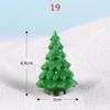 1PC Snowman Gift Miniatures Fairy Garden Decor Resin Christmas Santa Claus Christmas Tree Decoration Figurines