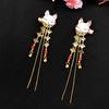 Cute Daily Cosplay Hanfu Tassels Handwork Rabbit Hairpin Hair Accessories Hair Clip