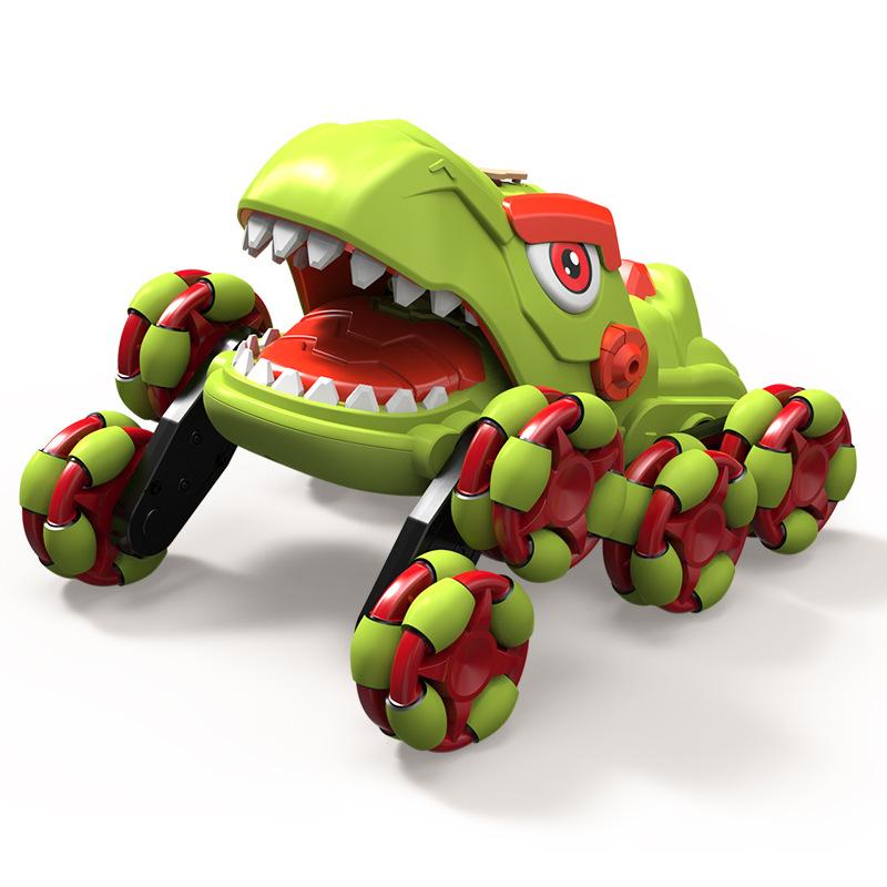 Восьмиколесный динозавр с дистанционным управлением, трюковая машина, спрей, скалолазание, дети, мальчик, электрическая игрушка, дистанционный контроль, машина