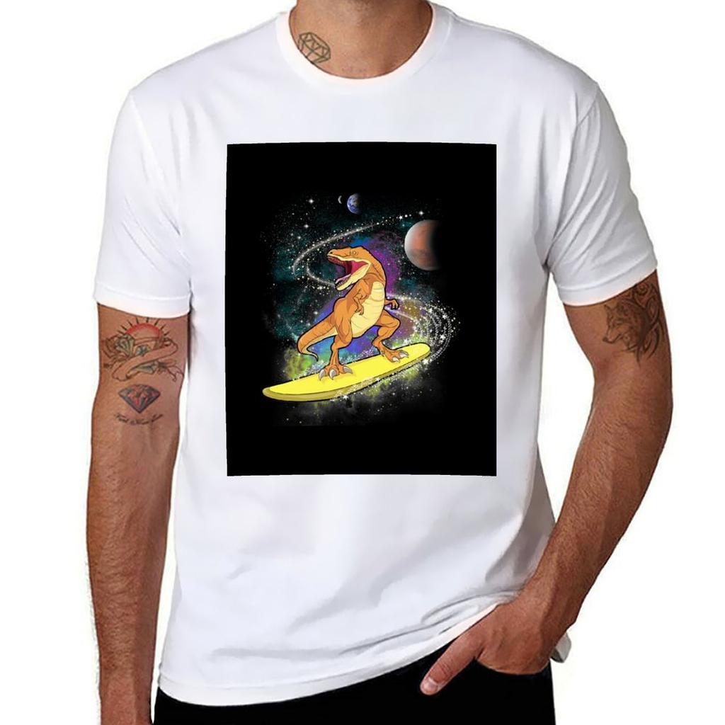 Space Dinosaur Astrosaurus Star Surfer Gift Tshirt Fashion Graphic Tee For Unisex