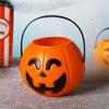 Ведро для сладостей на Хэллоуин, тыквенное ведро для сладостей, корзина для хранения, переносная миска для сладостей на Хэллоуин, детский держатель для закусок для вечеринок