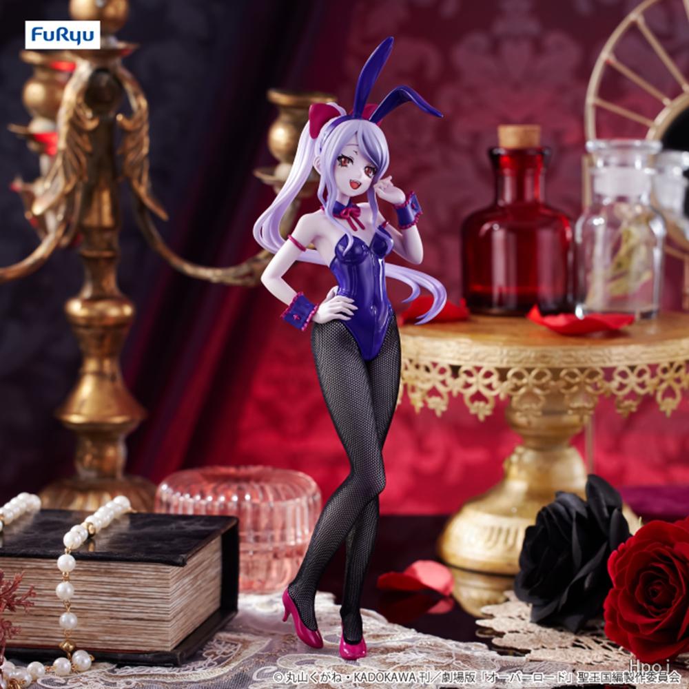 18CM Anime Overlord Shalltear Bloodfallen Figure Bunny Girl Dress Cute Model Toys Gifts Collection Decoration Ornaments PVC