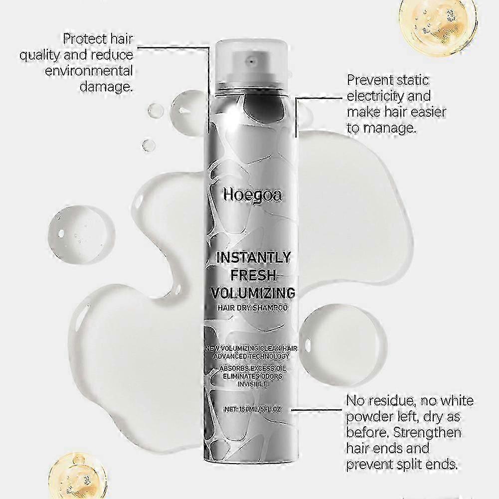Pomade,150ml Instant Hair Volumizing Dry Shampoo, Refreshing And Non-Greasy Dry Shampoo less