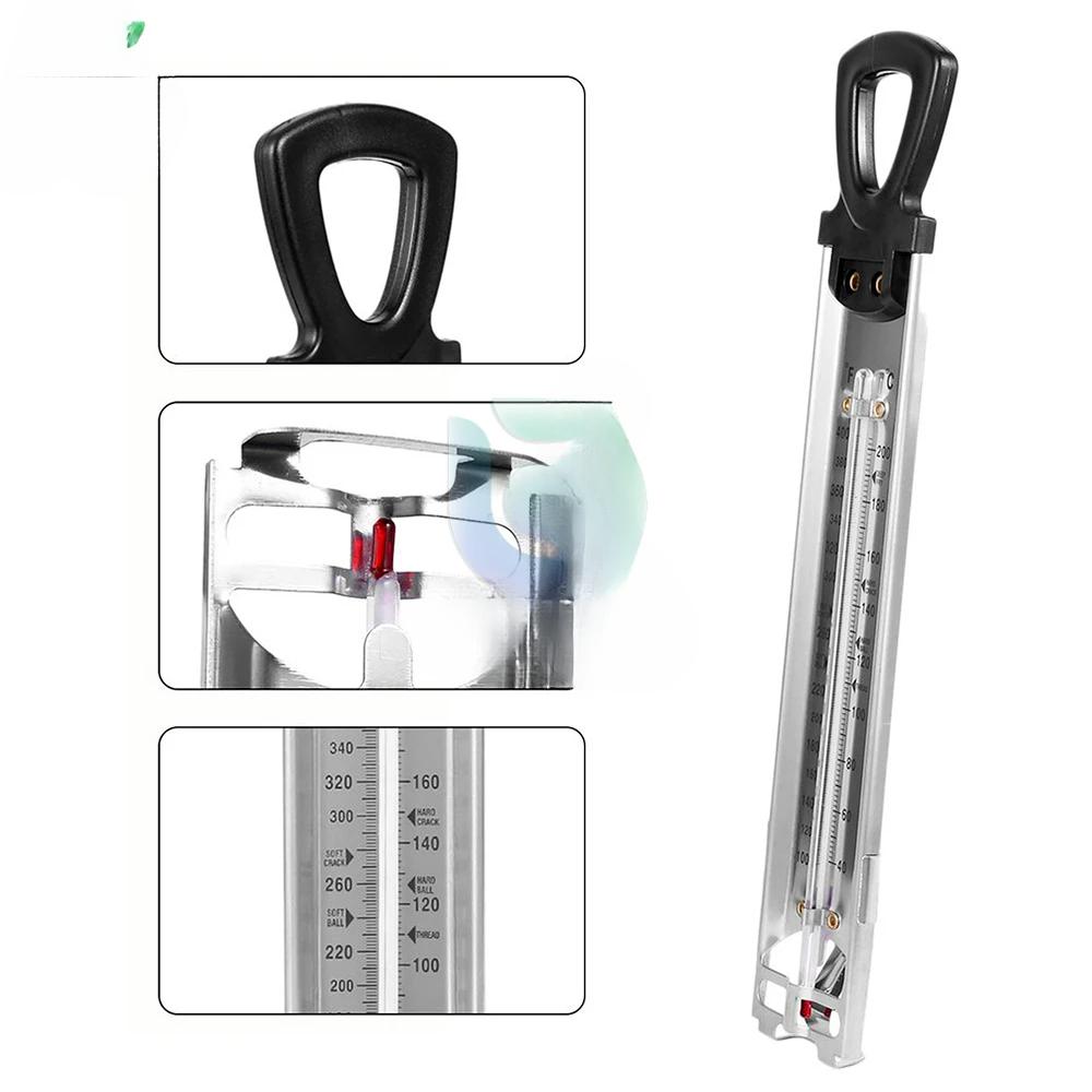 Stainless Steel Kitchen Craft Cooking Thermometer for Jam Sugar Candy Liquid Boiled Sugar Thermometer Tool Instrumentation