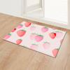 Strawberry Girl Heart Bathroom Absorbent Floor Mat Entry Door Mat Bedroom Door Mat Bathroom Non-Slip Foot Mat
