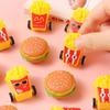 Inertia Kids Mini Car With French Fries Hamburgers Design For Pocket Toy Fun