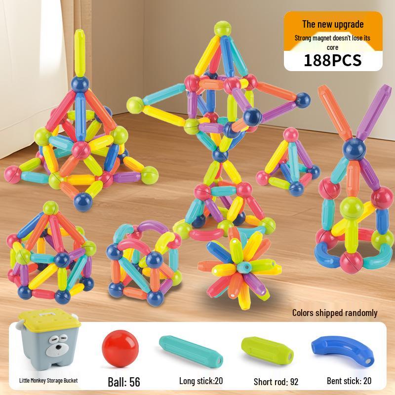 Wan Le Hui Magnetic Sticks: Children's Educational Building Blocks for Early Learning and Development