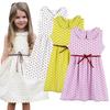 Girl Sleeveless Party Princess Dress With Waistband