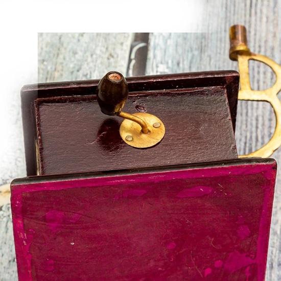 Harmony Brass Miniature Gramophone Showpiece for Elegant Home Decor