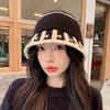 Autumn New Style Hand Knitted Hat for Women Without Makeup To Cover Face and Reveal Small Woolen Hat To Protect Against Cold and Warm Fisherman Hat