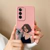 For Oppo Reno12 Pro Realme C61 Narzo N63 C63 Back Cover Phone Cases Fashion Cool Girl Boy Camera Protection Matte Liquid Soft Silicone Popular Housing