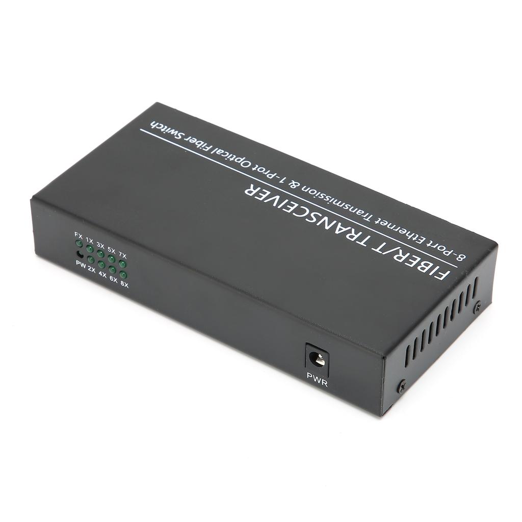 Гигабитный коммутатор 1 оптика 8 портов Ethernet одномодовый двухволоконный адаптивный гигабитный преобразователь для преобразования сигнала