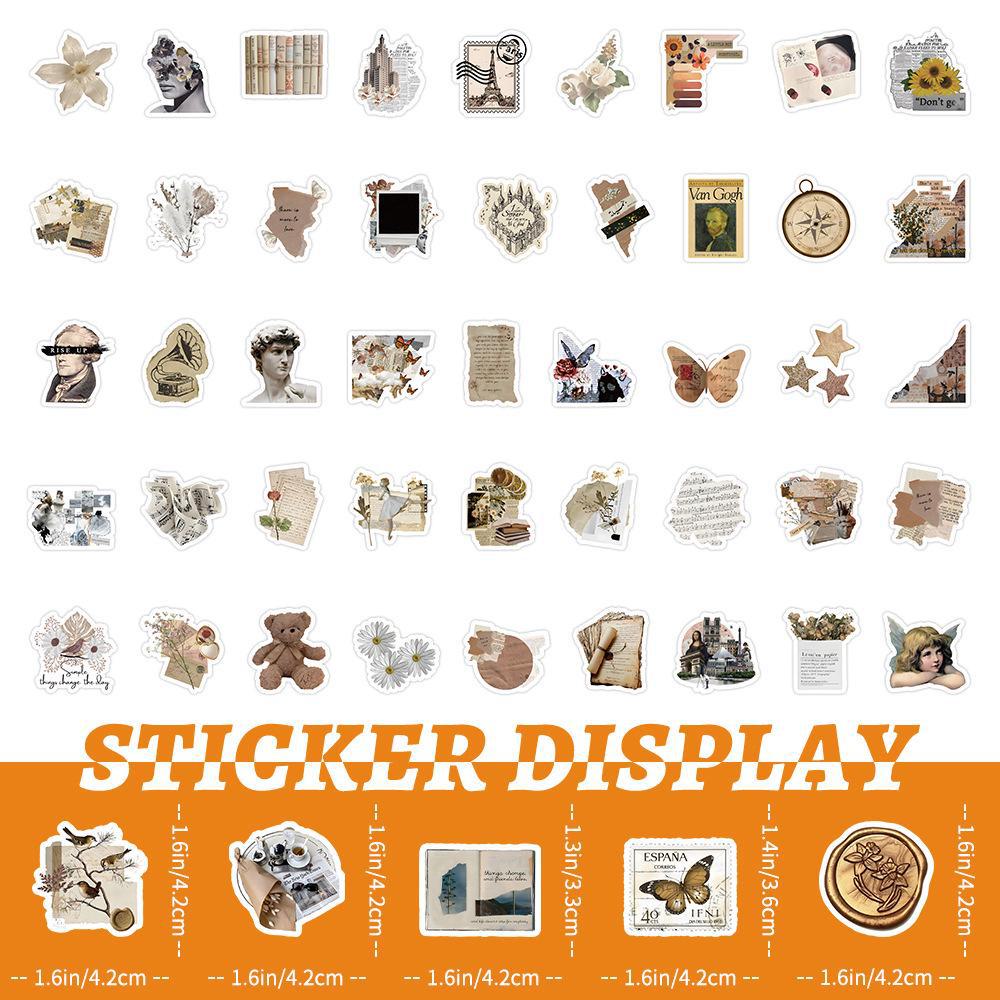 100 Shabby Retro Graffiti Stickers for Phones, Cups, Luggage, and Computers