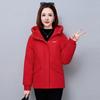 Короткая куртка-пуховик для женщин на межсезонье, зимняя, новая, маленькая, однотонная, теплая куртка с термосохранением
