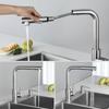 Robinet Mitigeur de cuisine Extractible en Acier Inoxydable - CECIPA - Pivotant - Brillant - Chrome