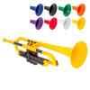 pInstruments Plastic Wind Instrument Trumpet pTrumpet Bb Tone Lightweight Highly Durable ABS Biocoat Antibacterial PTRUMPET1Y Yellow Bag &