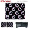 Among Us Wallet PU Leather Bi-fold Short Cartoon Game Card Holder Coin Purse for Students Black