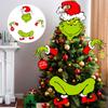 4PCChristmas Decorations For Tree - Funny Christmas Tree Ornament Thief Stole Tree Topper Head Arms And Legs For Holiday Xmas Home Party Decorations