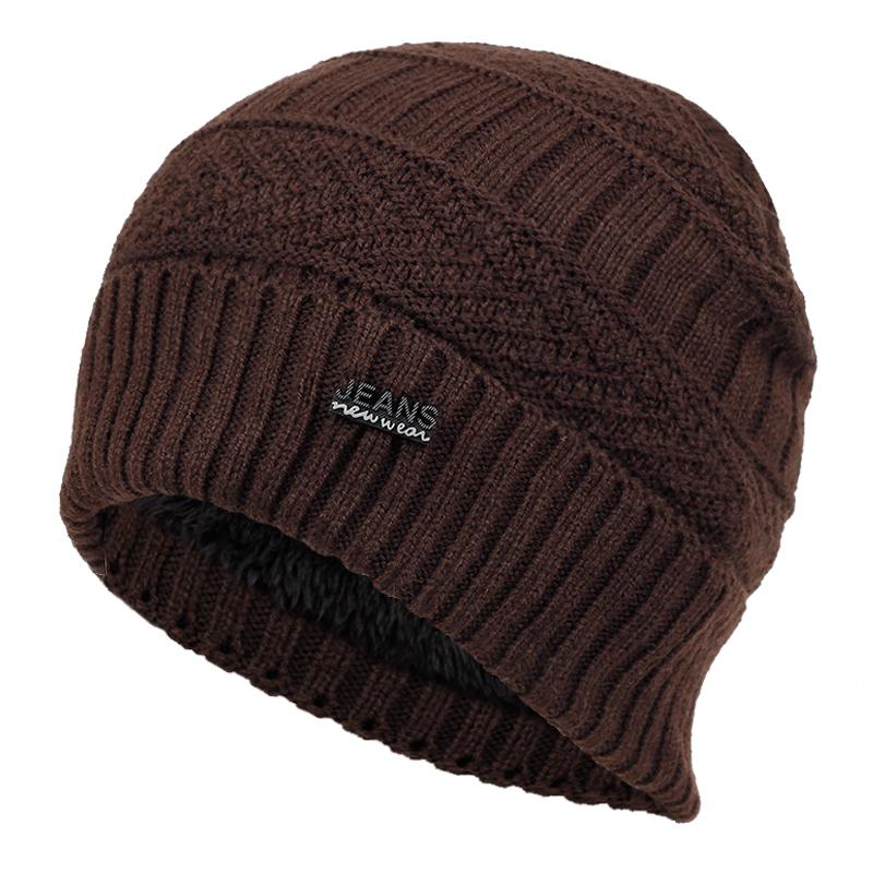 Fashion Wool Hat Autumn and Winter Plus Velvet Thick Warm Hats Hip Hop Outdoor Wild Cap Old Man Cold Caps