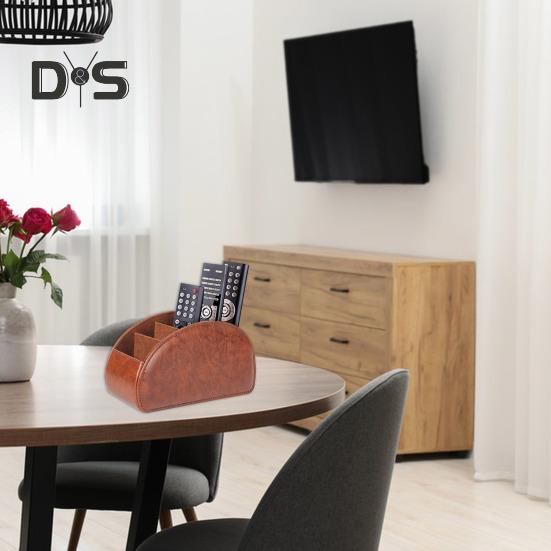 Ящик для хранения пульта дистанционного управления с 5 отделениями, большой вместимостью, органайзер для хранения пульта дистанционного управления, держатель для ручек