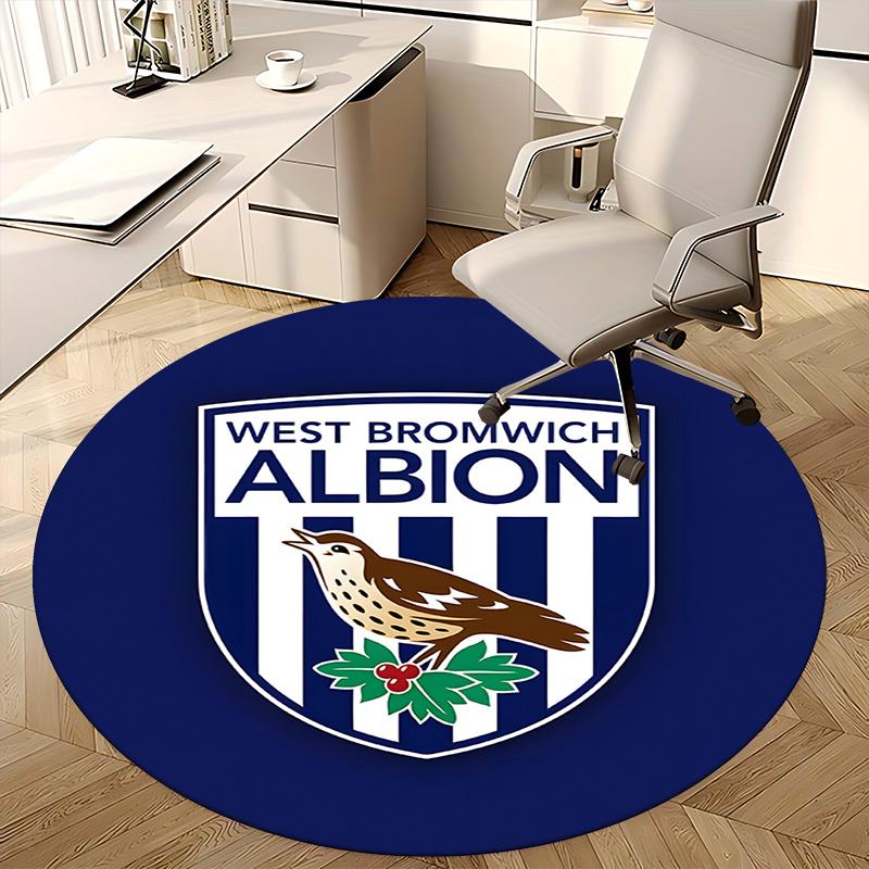West Bromwich Albion Chair mat Round Rug-Office carpet, Non-slip, Suitable for Living Rooms, Bedrooms decor.1205028a