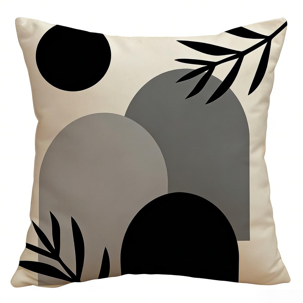 Домашний декор Геометрические и растительные наволочки с узором Наволочка с узором Подходит для дивана Спальни Автомобиля Наволочка