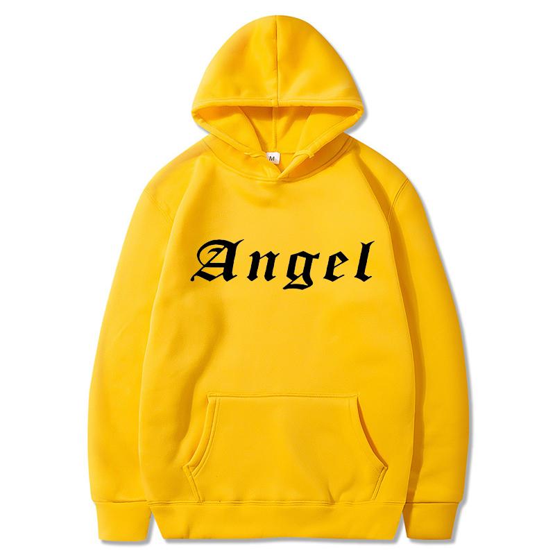 Women Hoodie Pocket Long Sleeve Oversize Angel Printing Women Sweatshirt Autumn Winter Loose Hoodies Letter Styles Hooded