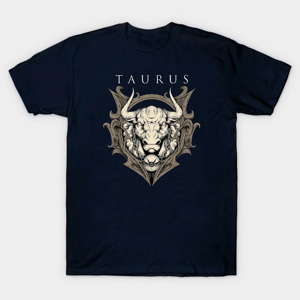 Футболка с надписью «Телец» на день рождения, 100% хлопок, с круглым вырезом, летняя, с коротким рукавом, повседневная, мужская, размер S-3XL