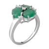 Серебряное кольцо с натуральным изумрудом 3.098ct (2062226)