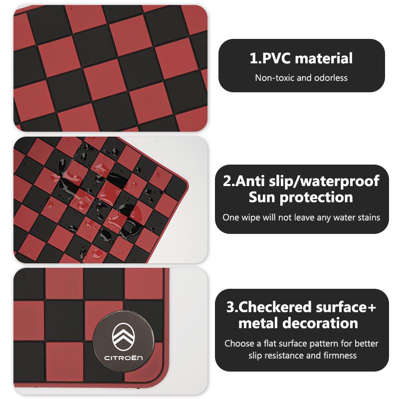 XKJC9 Car Dashboard Pad Storage Holder Non-Slip Sticky Anti-Slip Pad For Citroen Grand Berlingo Jumper Celysee Xsara Picasso Aircross