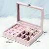 Jewelry Storage Box Dust-proof Transparent Large-capacity Hand Jewelry Stud Necklace Portable Exquisite Display Jewelry Box
