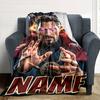 Doctor Strange Casting A Spell With Glowing Hands And Mystical Symbols Around Him Multipurpose Customize Text Comfortable Throw For Sofa Couch Office