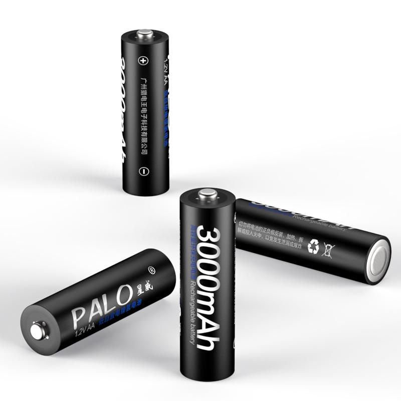 PALO 8pcs AA Battery 1.2v Ni-mh 3000mah 2A Battery for Toys Camera Microphone MP3/mp4 Player Free Combination Multi-function Battery