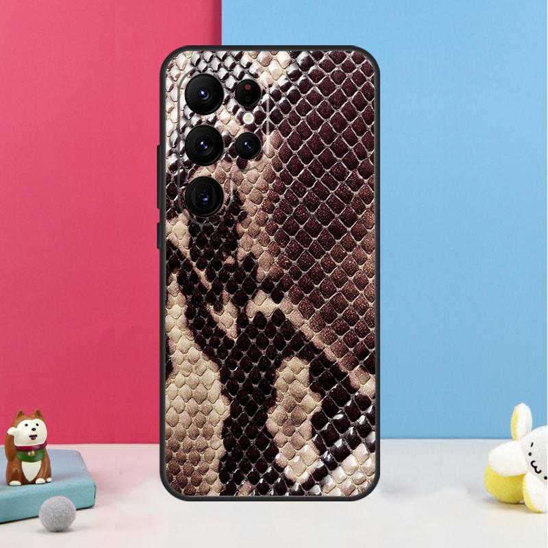 Чехол под змеиную кожу для Samsung Galaxy S26 S23 Ultra S20 S21 S22 S24 S25 Plus S10 S25 FE Задняя крышка